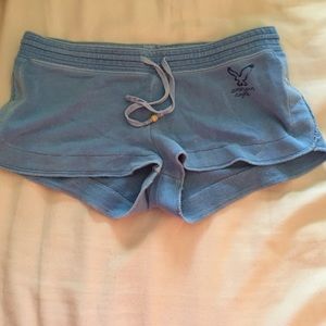 America eagle faded blue shorts