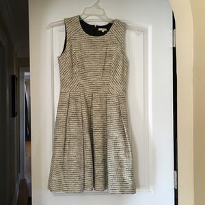 Off white Dress with silver and gold accents