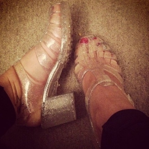 Heeled Jelly sandals