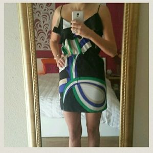 Printed Ruffle Top Dress