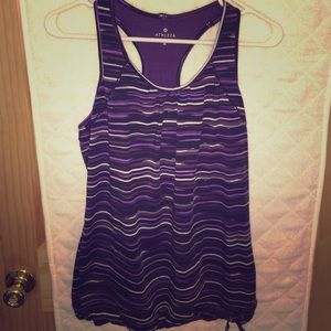 Athleta striped racerback tank