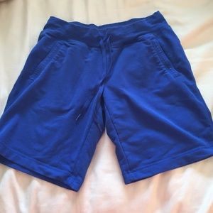 Blue work out shorts