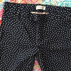 GAP Polka Dot Slim Cropped Pants