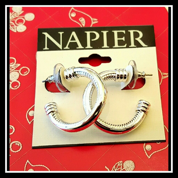 Napier Jewelry - Hoop Earrings Silver