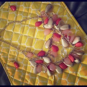 Necklace and earring set...coral colors