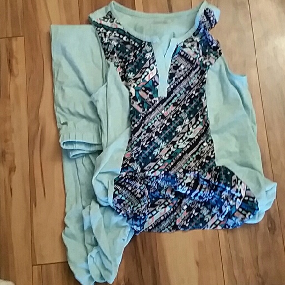 PJS with gathered leg and