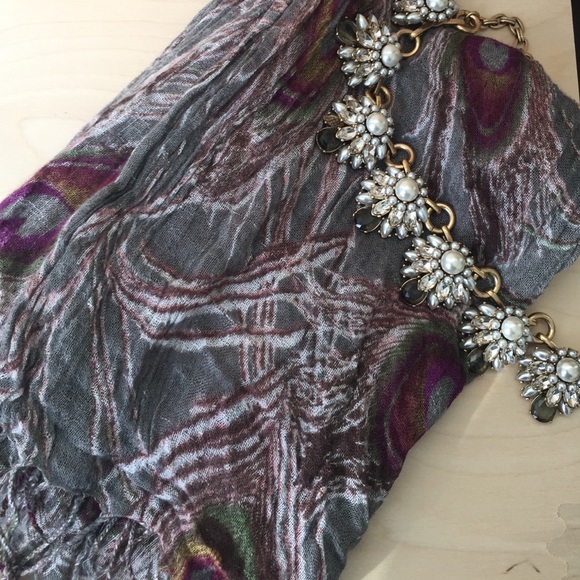 Sale: Peacock printed scarf