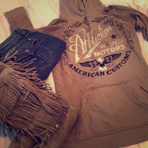 Affliction small hoddie