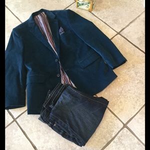 Mens Antonio Bove Turquoise  blazer