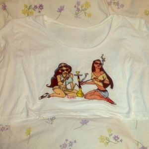 Princess hookah crop top *rare*