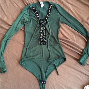 olive body suit