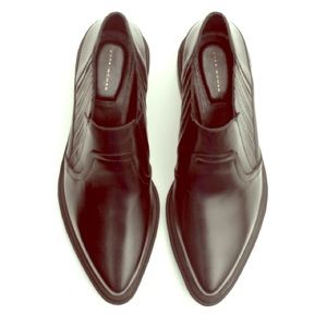 Leather creeper booties