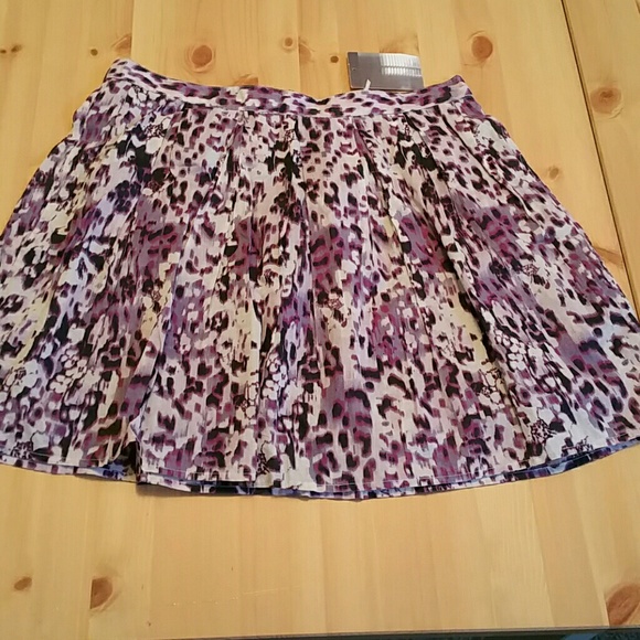 Lavender Floral Boho Skirt Kimchi  Blue Women's Size 12 New
