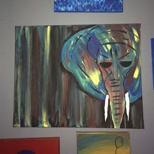 Elephant painting 16x20