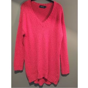 MinkPink Oversized Coral Knit Sweater