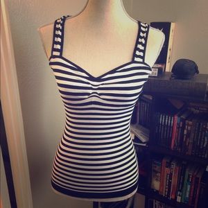 Bebe stretch stripe nautical tank