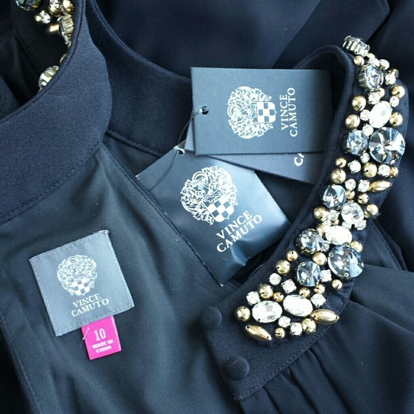 *SOLD*VINCE CAMUTO BLACK EVENING DRESS* - Picture 4 of 4