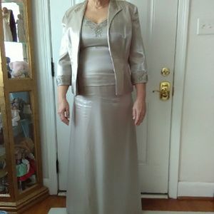 2 piece formal dress