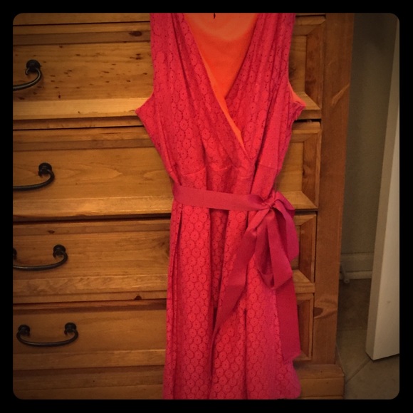 Pink/ orange lace dress!