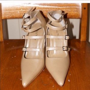 Beston Champagne Strappy Heels