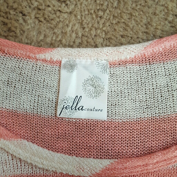 Coral and white striped shirt - Picture 2 of 3