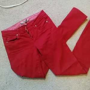 Paige red jeans