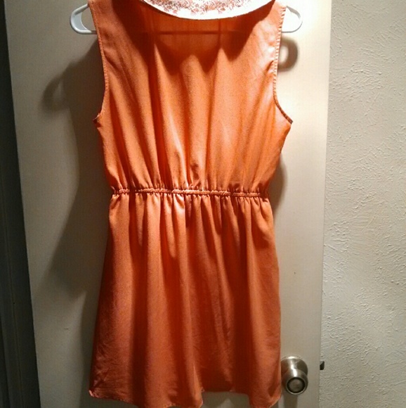Modcloth Melon Colored Peter Pan Collared Dress - image 2