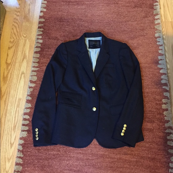 Jcrew schoolboy blazer in navy wool