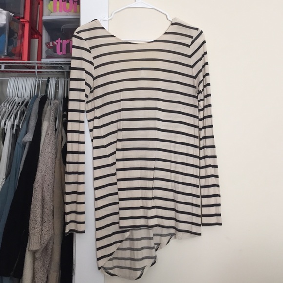 Zara asymmetrical long sleeve shirt