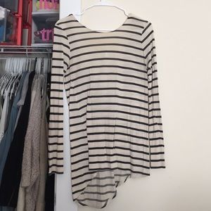 Zara asymmetrical long sleeve shirt