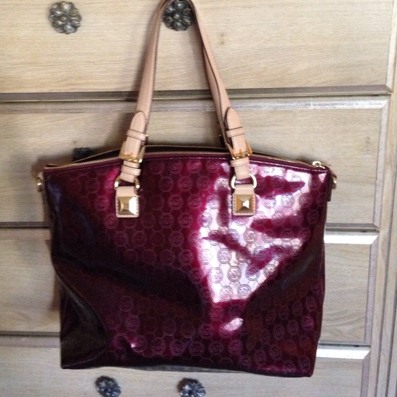 Deep red Michael Kors purse