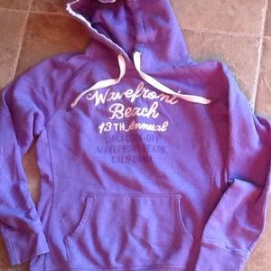 Lilac purple sweatshirt....Wavefront Beach