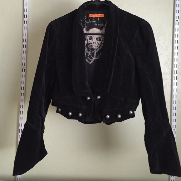 Black Velvet waist jacket