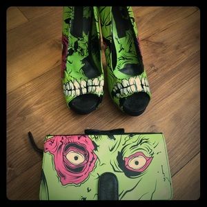 Flash sale!!Zombie Stomper combo: heels and wallet