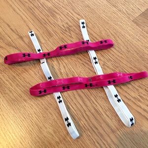 🔴FINAL PRICE🔴 Set of 4 Under Armour headbands