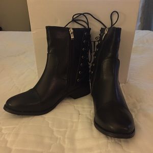 Black Motorcycle Booties- never worn!