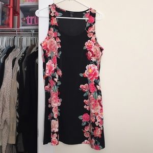 Silk floral lose fitting dress