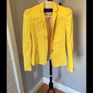 Zara Jackets & Coats - New yellow Zara blazer XS Zara Jackets & Coats - New yellow Zara blazer XS