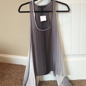 Grey draped tank