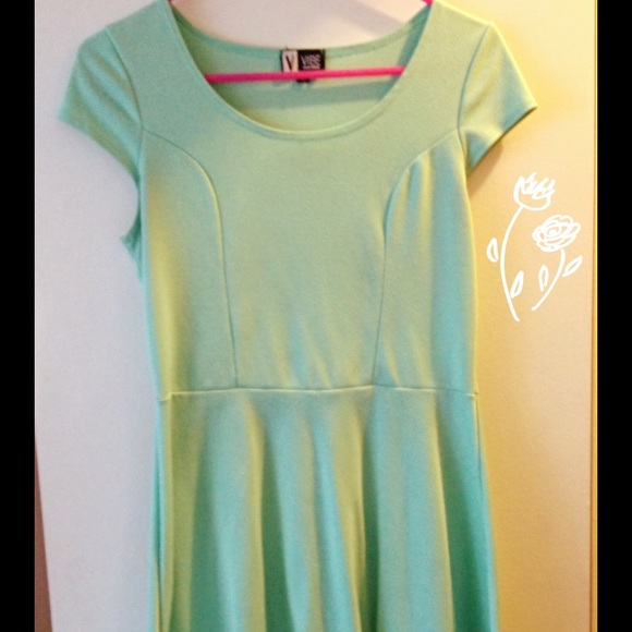 Mint Green Skater Dress