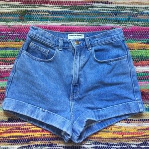 AA High-Waist Jean Cuff Short