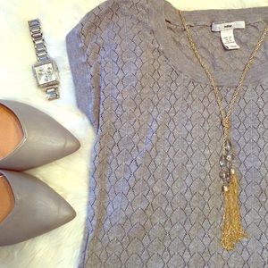 H&M Short Sleeve Sweater