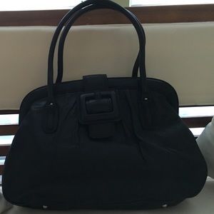 Banana Republic black leather bag