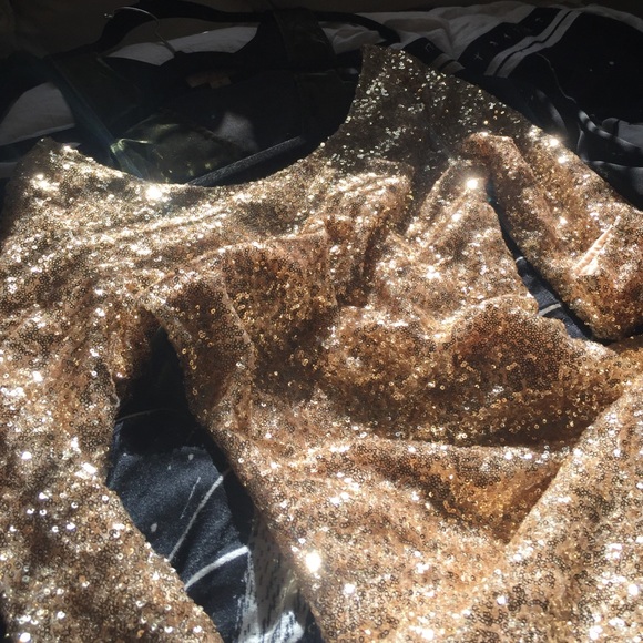 Boat neck Gold Shimmer Bodycon Dress