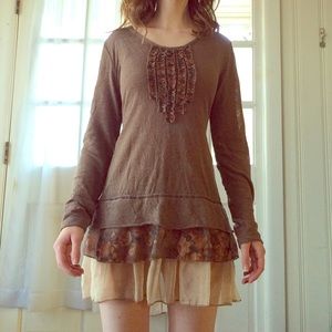 Boutique Ruffled Tunic Dress