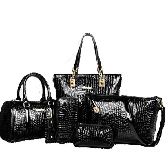 Luxury six set of leather bags