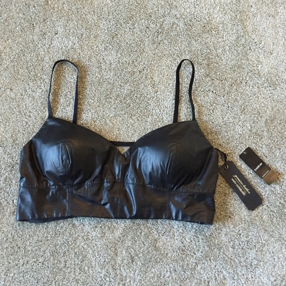Leather Bra Top - Picture 2 of 4