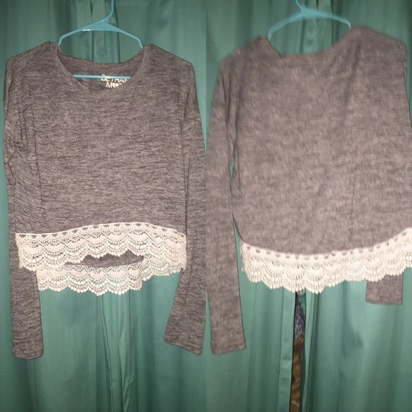 Bethany Mota grey long sleeve