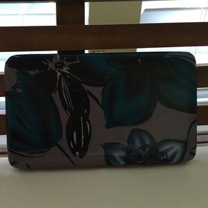 Charming Charlie gray and blue clutch