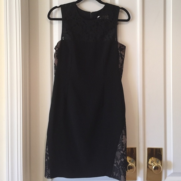 Trina Turk Black Dress with Lace - Picture 1 of 4